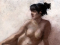 "Nude-Study," 14 x 18 in. oil-canvas