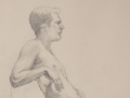 Linda Leslie Drawings, Workshop Figure1, 12 x 9 in. graphite-paper