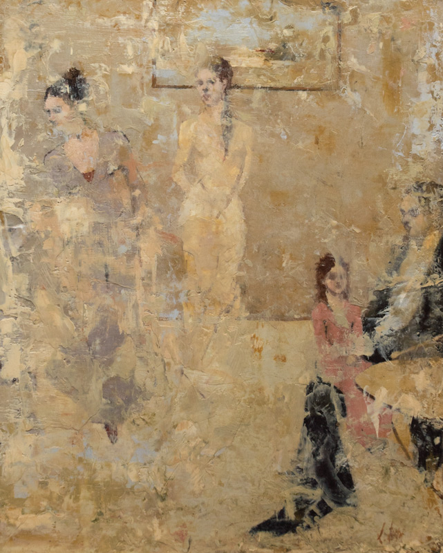 "Parlor," 20 x 16 in. oil-encaustic_canvas-panel