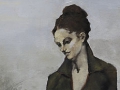 "Afternoon," 36 x 18 in. oil-canvas
