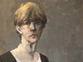 "Artist," 34 x 16 in. oil-linen