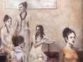 "Book Club," 29 x 18 in. oil-canvas