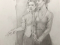 Drawing_with_Two_Figures_17x11_graphite-paper